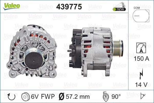 Valeo 439775 - Kintamosios srovės generatorius onlydrive.pro