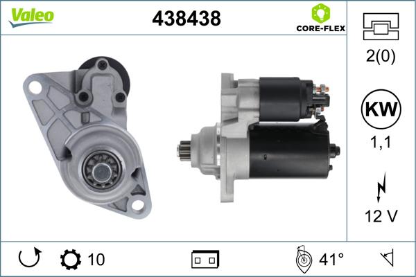 Valeo 438438 - Starter onlydrive.pro