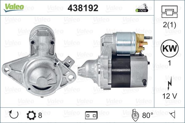 Valeo 438192 - Starter onlydrive.pro