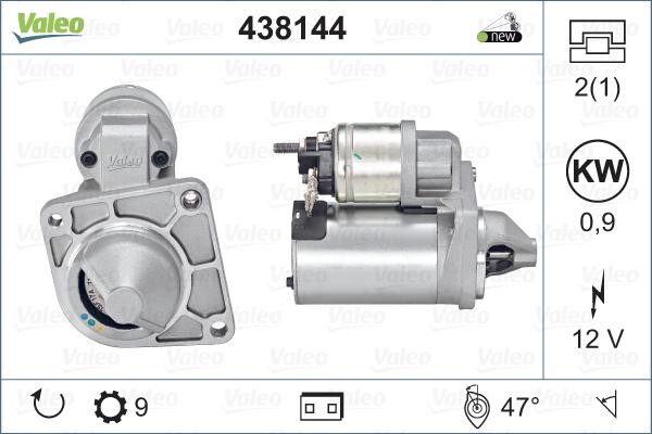 Valeo 438144 - Starter onlydrive.pro