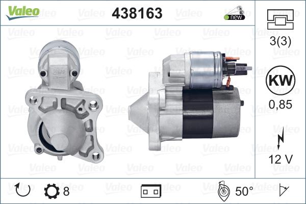 Valeo 438163 - Starter onlydrive.pro