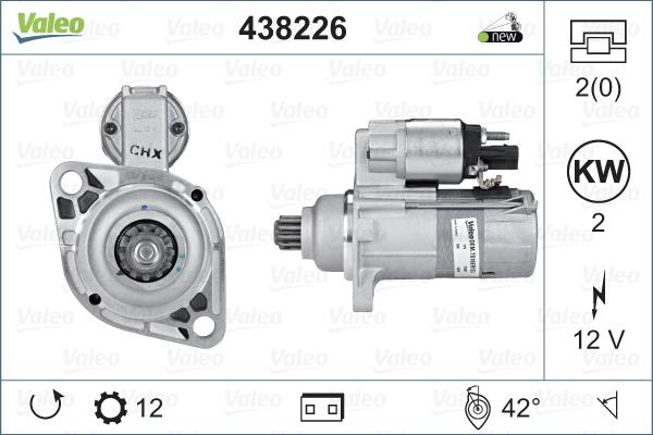 Valeo 438226 - Starter onlydrive.pro