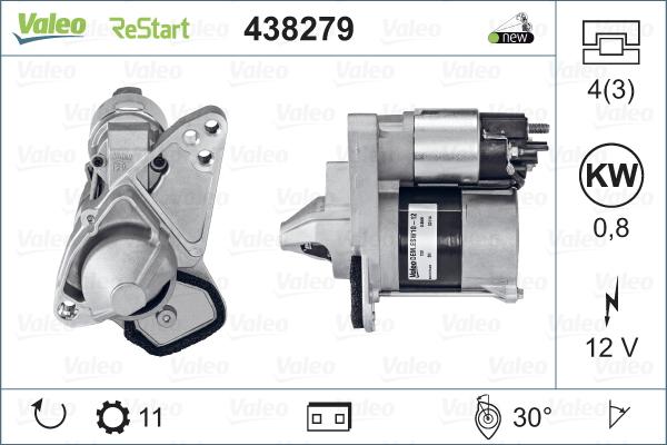 Valeo 438279 - Starter onlydrive.pro