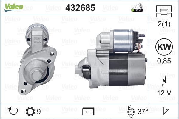 Valeo 432685 - Starter onlydrive.pro