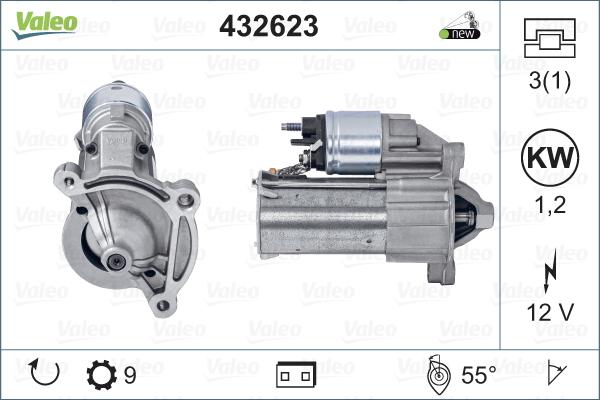 Valeo 432623 - Starter onlydrive.pro