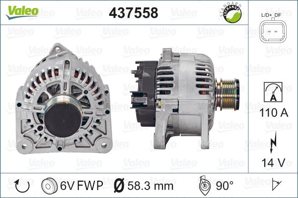 Valeo 437558 - Alternator onlydrive.pro