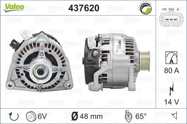 Valeo 437620 - Генератор onlydrive.pro