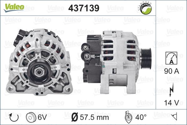 Valeo 437139 - Kintamosios srovės generatorius onlydrive.pro