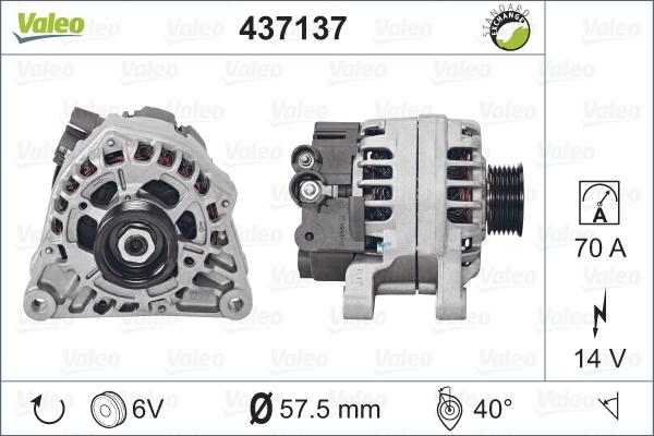 Valeo 437137 - Alternator onlydrive.pro