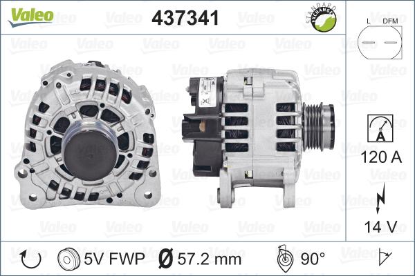 Valeo 437341 - Alternator onlydrive.pro