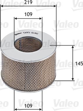 Valeo 585646 - Air Filter, engine onlydrive.pro