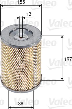 Valeo 585666 - Air Filter, engine onlydrive.pro