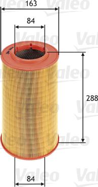 Valeo 585614 - Air Filter, engine onlydrive.pro