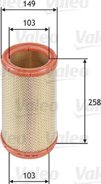 Valeo 585611 - Air Filter, engine onlydrive.pro