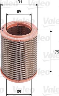 Valeo 585635 - Air Filter, engine onlydrive.pro