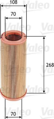 Valeo 585631 - Air Filter, engine onlydrive.pro