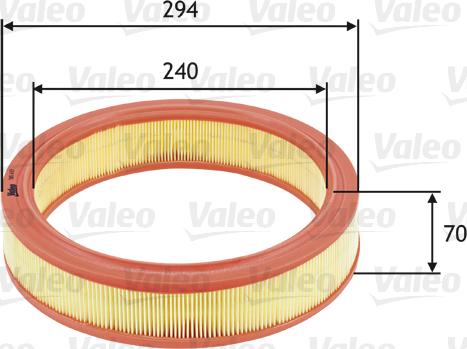 Valeo 585633 - Air Filter, engine onlydrive.pro