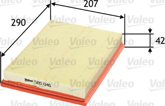 Valeo 585046 - Oro filtras onlydrive.pro