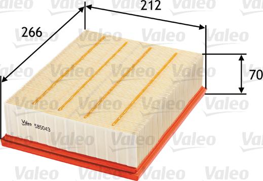 Valeo 585043 - Oro filtras onlydrive.pro