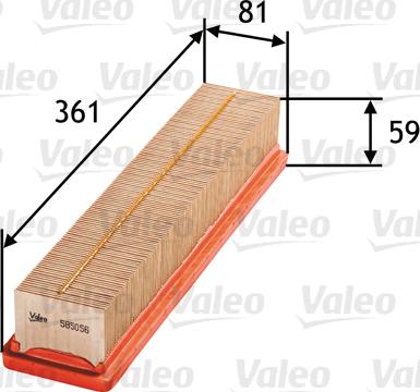 Valeo 585056 - Oro filtras onlydrive.pro