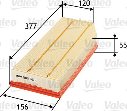 Valeo 585066 - Ilmansuodatin onlydrive.pro