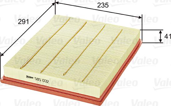 Valeo 585032 - Oro filtras onlydrive.pro