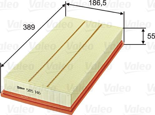 Valeo 585146 - Oro filtras onlydrive.pro