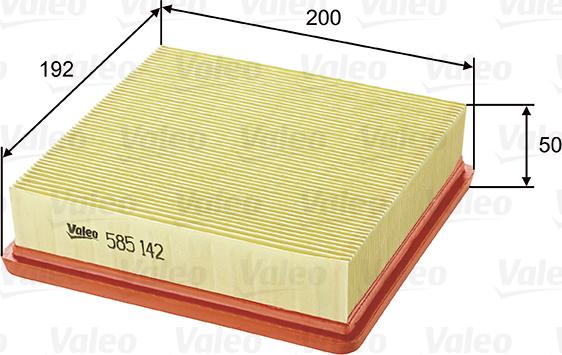 Valeo 585142 - Oro filtras onlydrive.pro