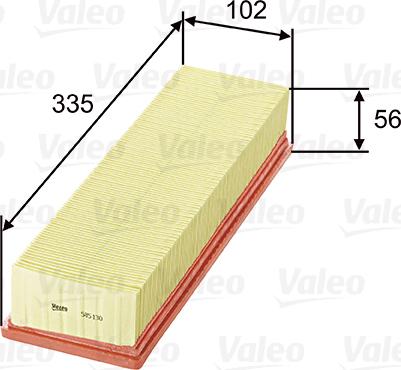 Valeo 585130 - Ilmansuodatin onlydrive.pro