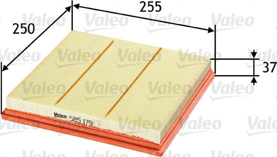 Valeo 585179 - Õhufilter onlydrive.pro