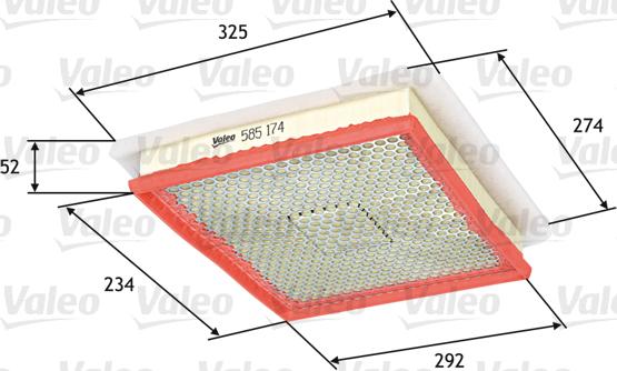 Valeo 585174 - Oro filtras onlydrive.pro