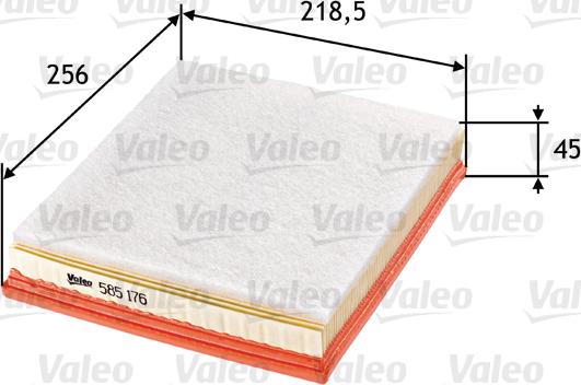 Valeo 585176 - Ilmansuodatin onlydrive.pro