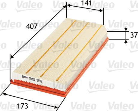 Valeo 585356 - Oro filtras onlydrive.pro