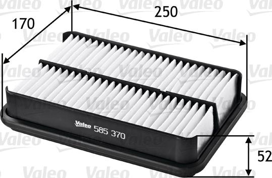 Valeo 585370 - Air Filter, engine onlydrive.pro