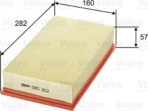 Valeo 585262 - Oro filtras onlydrive.pro