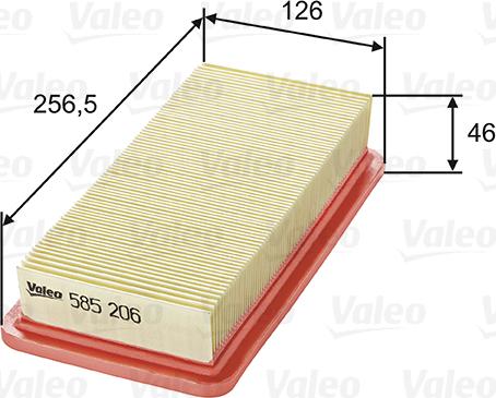 Valeo 585206 - Oro filtras onlydrive.pro