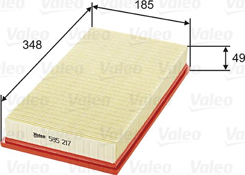 Valeo 585217 - Oro filtras onlydrive.pro