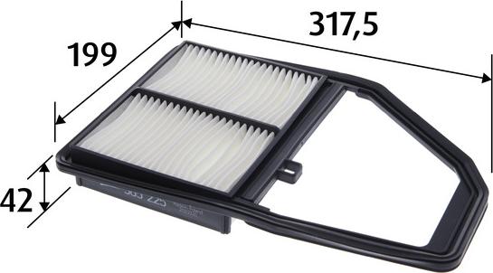 Valeo 585225 - Air Filter, engine onlydrive.pro