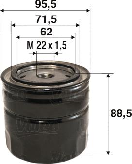 Valeo 586097 - Oil Filter onlydrive.pro