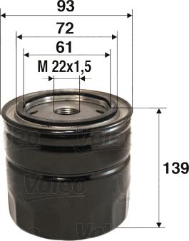 Valeo 586055 - Oil Filter onlydrive.pro