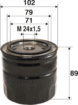 Valeo 586061 - Oil Filter onlydrive.pro