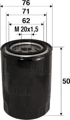 Valeo 586001 - Oil Filter onlydrive.pro