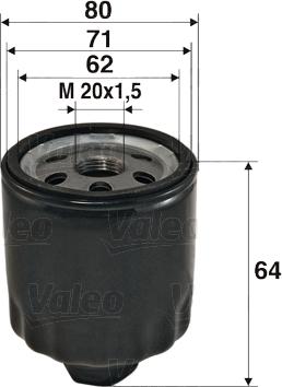 Valeo 586003 - Oil Filter onlydrive.pro