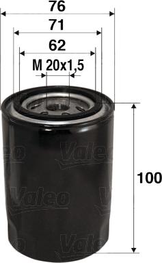 Valeo 586012 - Oil Filter onlydrive.pro