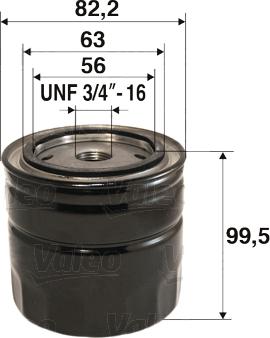 Valeo 586082 - Oil Filter onlydrive.pro