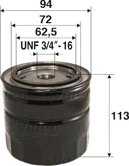 Valeo 586087 - Oil Filter onlydrive.pro