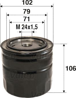 Valeo 586025 - Oil Filter onlydrive.pro