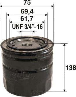 Valeo 586075 - Oil Filter onlydrive.pro