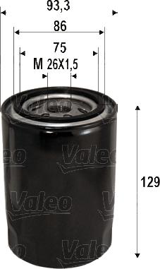 Valeo 586076 - Oil Filter onlydrive.pro