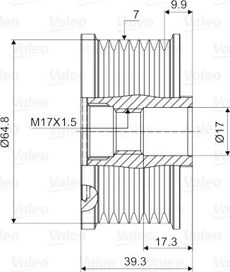 Valeo 588069 - Skriemulys, kintamosios srovės generatorius onlydrive.pro